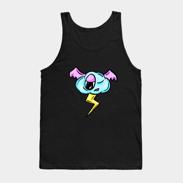 Thunder and Lightening, Not Very Frightening Tank Top by Squeeb Creative